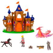 Castelo Medieval Cavaleiro cavalo e acessórios Samba Toys