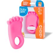 Mordedor forma de pé baby bee rosa 0309 Bee Toys