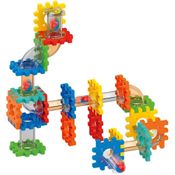 Brinquedo Modular 53 Peças Blocos De Montar Circuito pra Bolinha Colorido Meninos e Meninas