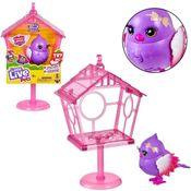 Little Live Pets Passarinho na Gaiola Pretty Posh FUN