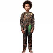 Fantasia Maui Moana Infantil pra Menino Longa Estampa Tatuagem Realista