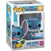 BONECO FUNKO POP! DISNEY LILO STITCH - LUAU STITCH (FLOCKED) - CANDIDE