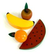 Kit Frutinhas sem corte Brinquedo em Madeira