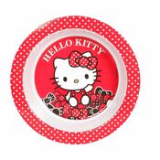 Prato Infantil Tigela Bowl Decorado Hello Kitty 18cm