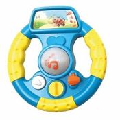 Brinquedo Para Bebe Volante Musical com Luz e Som Azul