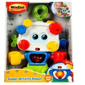 Brinquedo Para Bebe Robo De Atividades Som e Luz +9M WinFun