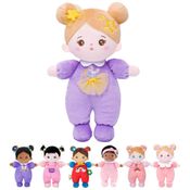 Boneca de Pano Macia Daisy com Roupa Roxa - Presente de Aniversário para Meninas - 25,4 cm de Pelúcia para Crianças e Bebês,OUOZZZ