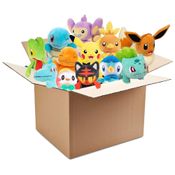 Blind Box,Kit de Pelúcia Pokémon 20 cm - 2 Bonecos Surpresa - Licenciado - Brinquedo de Pelúcia Original - Presente para Crianças,Jazwares