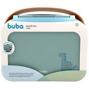 LANCHEIRA BENTO BOX MAGIC COM TALHERES INOX DINO VERDE - BUBA