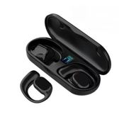 Fone de Ouvido sem Fio Esportivo Condução Óssea Bluetooth 5.3 Cor Preto