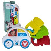 Disney Baby Chaveiro Fusca Do Mickey Original, Yes Toys, Com Mordedor E Sons Bebês +0 Meses