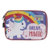 Estojo Infantil Menina soft luxo - 100 can - Unicórnio