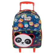 Mala escolar Infantil Unissex G com Rodinhas Animals Panda Container Kids