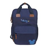 Mochila Maternidade Premium Decorada Mickey Azul com Trocador Babygo