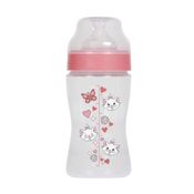 Mamadeira Wide Neck com Tampa Higiênica Gatinha Marie 270ml Disney BabyGo