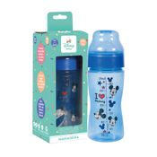 Mamadeira Wide Neck Bico Macio 270ml Azul Mickey - Azul