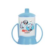 Copo De Transição Infantil Com Tampa e Alça 200ml Azul 101 Dalmatas - Azul