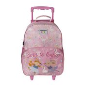 Mala Escolar Infantil Menina G com Rodinhas Bailarina Container Kids