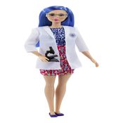 Barbie Profissões Cientista Cabelo Azul E Jaleco Mattel Sj