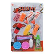 Kit De Comidinha De Sushi Com Bandeja Hashi Salmão 16 Peças