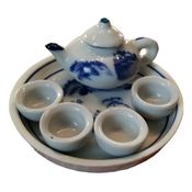 Jogo  Mini Xícaras De Chá De Porcela Decorativo Chines Luxo