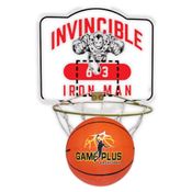 KIT TABELA DE BASQUETE AVENGERS VINGADORES + BOLA TAMANHO 7 - XALINGO