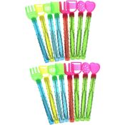 Kit 4 Bastão Bolhas De Sabão Com Pazinha E Haste