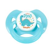 Chupeta T2 Little Dino Menino Com Capuz e Bico de Silicone Ortodontico +6 Meses BabyGo