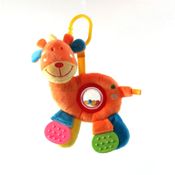 Chocalho Com Mordedor Sensorial Girafa Colorido Love