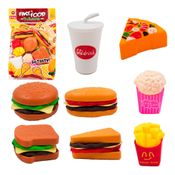 Kit Cozinha Infantil Lanche Sanduiche Hamburguer 26 Peças