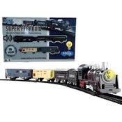 Trenzinho Trem Locomotiva Classica Com Trilho E Luz E Som