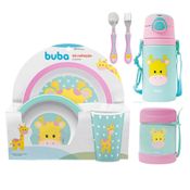 KIT REFEICAO + GARRAFA + POTE TÉRMICO + TALHER GIRAFA - BUBA