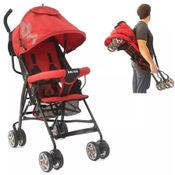 CARRINHO GUARDA CHUVA UMBRELLA 15KG VERMELHO E PRETO - BABY STYLE
