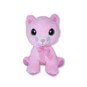 Gato de Pelúcia Rosa Fizzy Toys Sassy Macio e Antialérgico para Crianças, Presente Criativo e Decoração Fofa