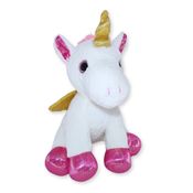 Unicórnio de Pelúcia Sentado Fofy Toys Super Fofo e Macio para Presentear ou Decorar Quartos