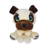 Cachorro de Pelúcia Pug Axel Fizzy Toys Super Fofo e Macio para Presente ou Decoração