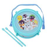 Tamborzinho Infantil Looney Tunes Baby EBN Kids ZL48 com Estímulo Sensorial e Coordenação Motora