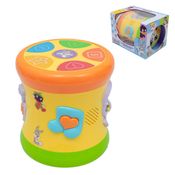 Tamborzinho Interativo Dinâmico Looney Tunes Baby EBN Kids ZL46 com Som, Luz e Várias Funções