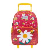 Mala escolar Infantil Menina G c/rodinhas - Abelha