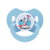Chupeta T2 101 Dalmatas Azul Menino Com Capuz e Bico de Silicone Ortodontico +6 Meses Disney