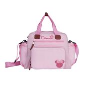 Sacola Maternidade Premium Decorada Minnie Rosa com Trocador Babygo