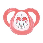 Chupeta T2 Marie Rosa Menina Com Bico De Silicone Ortodontico +6 Meses Disney