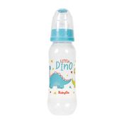 Mamadeira Bico Macio Ortodôntico Little Dino Azul 240ml BabyGo