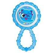Chocalho Mordedor Azul Macio Bolofofos BPA Free BabyGo