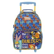 Mala Escolar G com Rodinhas Squeeze 340ml Infantil Menino Looney Tunes Dermiwil