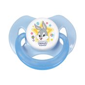 Chupeta T2 Looney Tunes Pernalonga Com Capuz e Bico de Silicone Ortodôntico +6 Meses BabyGo
