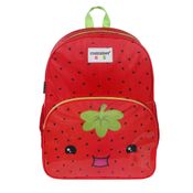 Mochila Escolar G Infantil Menina Strawberry Morango Container Kids