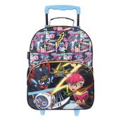 Mala Escolar G com Rodinhas + Squeeze 340ml Infantil Menino Mazica Party