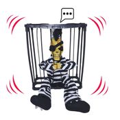 Enfeite Halloween Caveira Prisioneiro Bony S2 Toys para Decoração Assustadora de Festa Temática