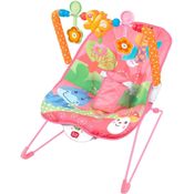 Cadeira de Descanso Vibratória para Bebê Baby com Móbile Guta Guti Rosa
